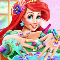 Free online flash games - Mermaid Princess Nails Spa game - Games2Dress 