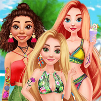 Free online flash games - Princesses Tattoo Design game - Games2Dress 