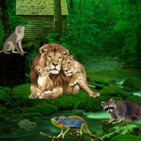 Free online flash games - Wild Animals Forest Escape game - Games2Dress 