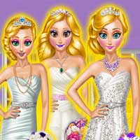 Free online flash games - Blonde Princesses Wedding Day Playema game - Games2Dress 