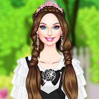 Free online flash games - Princesss Secret Garden game - Games2Dress 