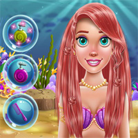 Free online flash games - Little Mermaid Hair Salon GirlGamey game - Games2Dress 