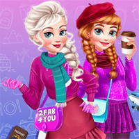 Free online flash games - Sisters Winter Escape game - Games2Dress 