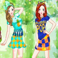 Free online flash games - Pop Girls game - Games2Dress 