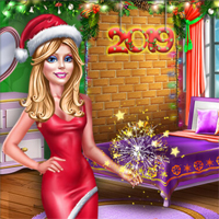 Free online flash games - Ellie New Year Room Deco game - Games2Dress 