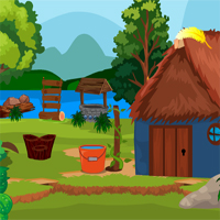 Free online flash games - Games4King Blue Hut Escape game - Games2Dress 