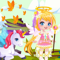 Free online flash games - Toddie Angelic Fun game - Games2Dress 