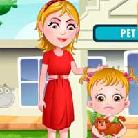 Free online flash games - Baby Hazel Fluffy Cat game - Games2Dress 
