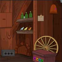 MirchiGames Wooden Forest House Escape