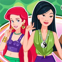 Free online flash games -  Princess Team Green game - Games2Dress 