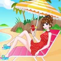 Free online flash games - A Lazy Holiday game - Games2Dress 