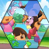 Free online flash games - Dora Fix the Puzzle FreeOnlineGames360 game - Games2Dress 