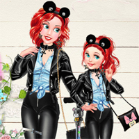 Free online flash games - Princess Mom Daughter Cute Family Look game - Games2Dress 
