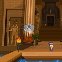 Free online flash games - KnfGames Egyptian Golden Flower Palace Escape game - Games2Dress 