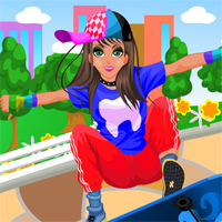 Free online flash games - Skateboard Girl Dress Up GirlsGoGames game - Games2Dress 