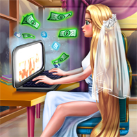 Free online flash games - Goldie Wedding Blog game - Games2Dress 